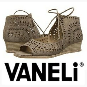 Stylish Vaneli Low Wedge Sandals
